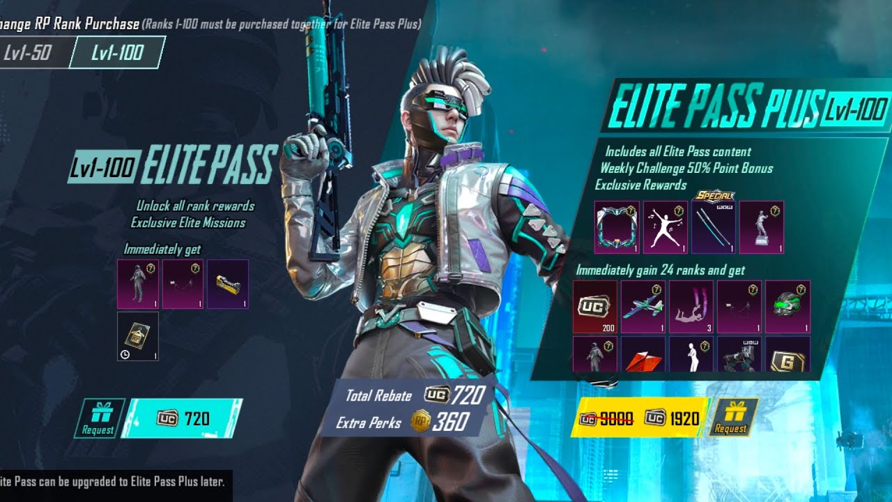 A7 Elite Pass Plus 💙 1920 UC 💸 50 RP Maxed 🔥 PUBG MOBILE