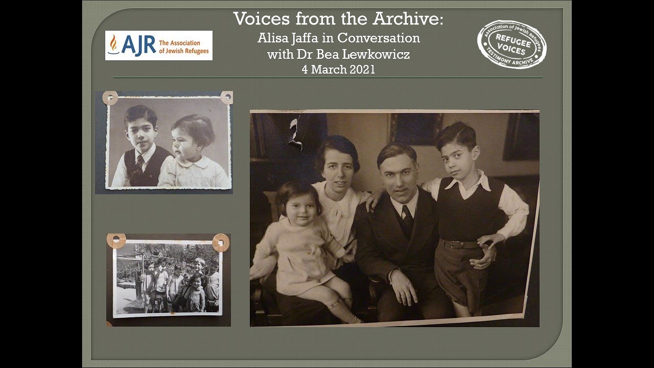 Voices from the Archive: Alisa Jaffa in Conversation with Dr Bea Lewkowicz
