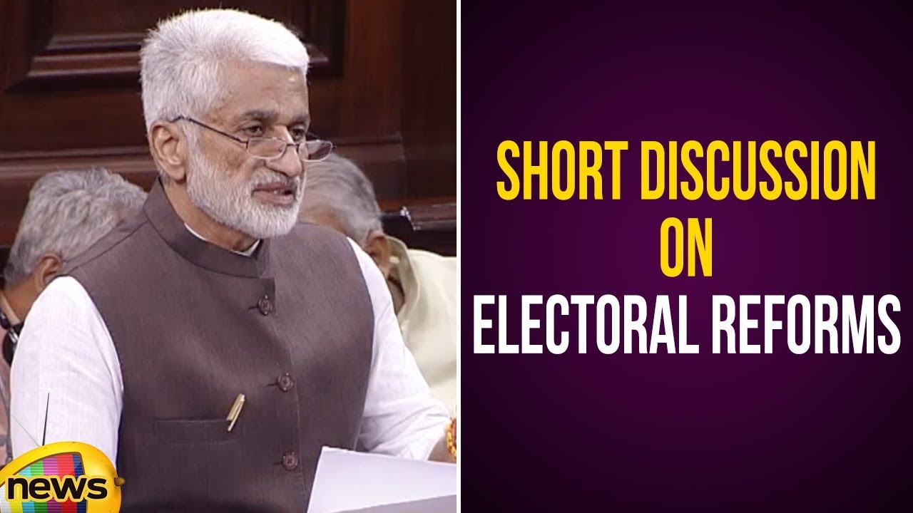 MP Vijaysai Reddy Short Discussion On Electoral Reforms | Rajya Sabha Session 2019 | Mango News