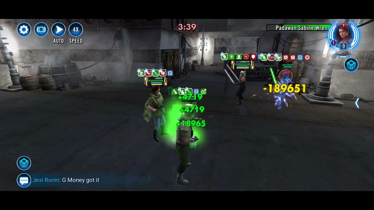 Leia vs GLAT gac 3v3 swgoh 