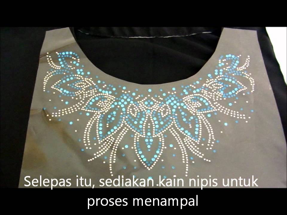 Tips menampal iron on hotfix di atas baju