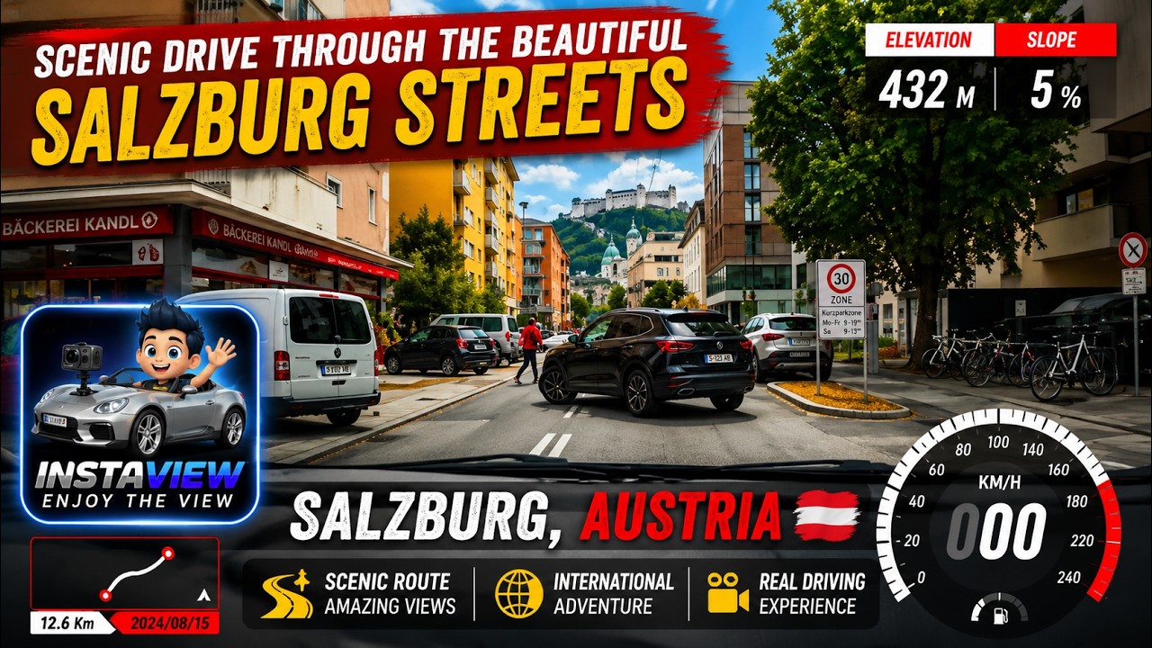 Salzburg Austria in Motion – Real-Time Driving Tour
