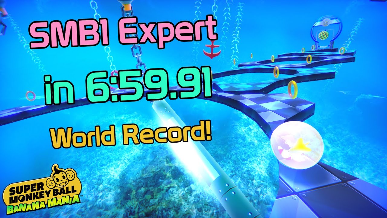 [World Record] SMB1 Expert in 6:59.91 - Super Monkey Ball Banana Mania Speedrun