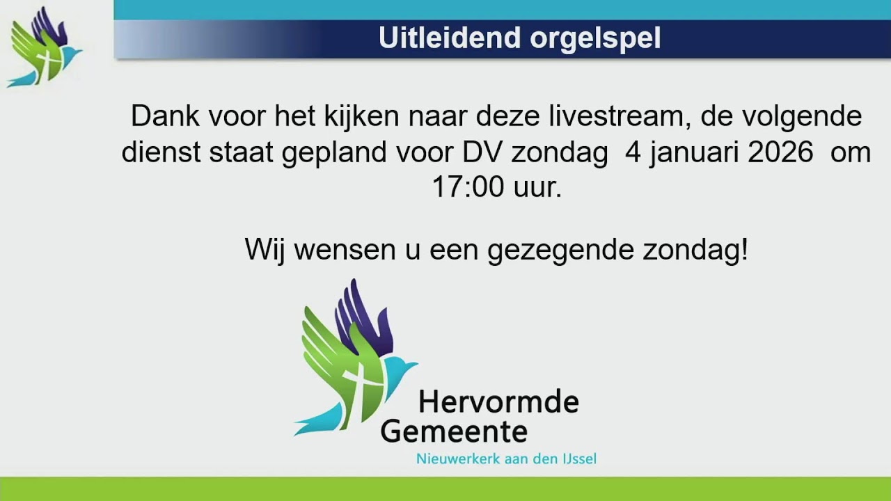 Livestream hervormdegemeente nieuwekerk