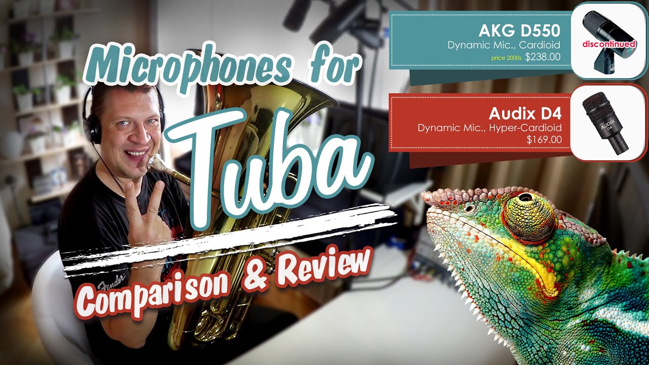 Microphones for tuba, Audix D4 vs AKG D550 - Chameleon (bassline)