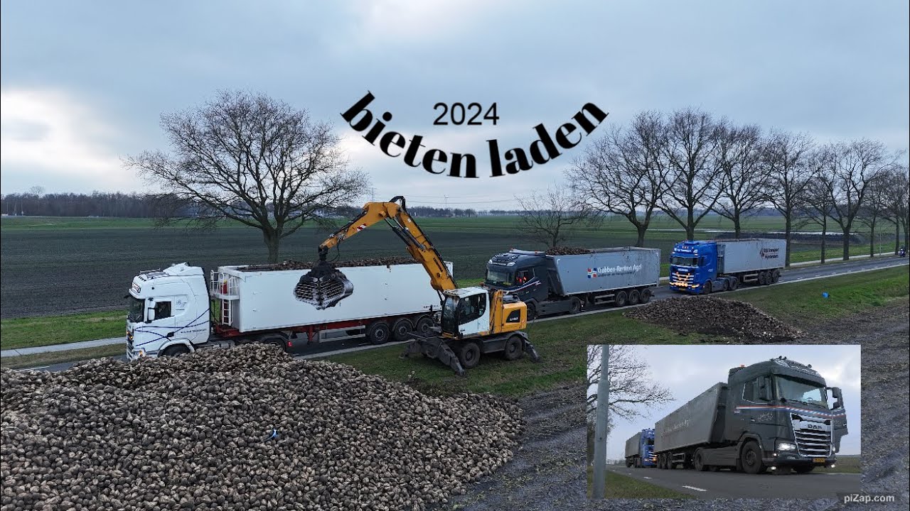 Ronald bijl Muntendam liebherr 22 bieten laden bij nieuwe Pekela oost Groningen farmers 4K!!