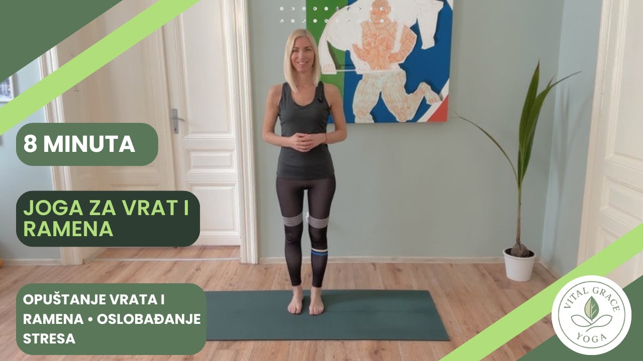 8 Min Tension Reset Yoga | Joga za vrat i ramena | Opuštanje i oslobađanje stresa