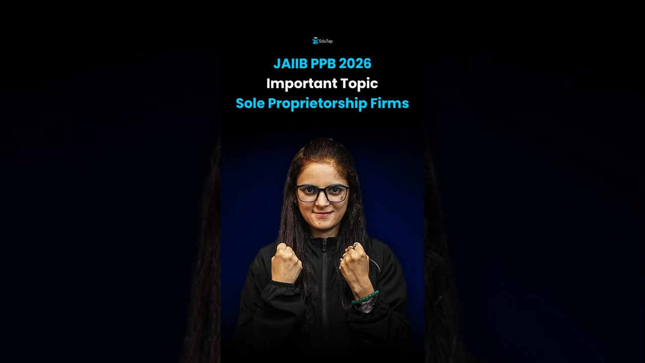 Sole Proprietorship Firms | JAIIB PPB Most Important Topics | JAIIB May 2026 Preparation