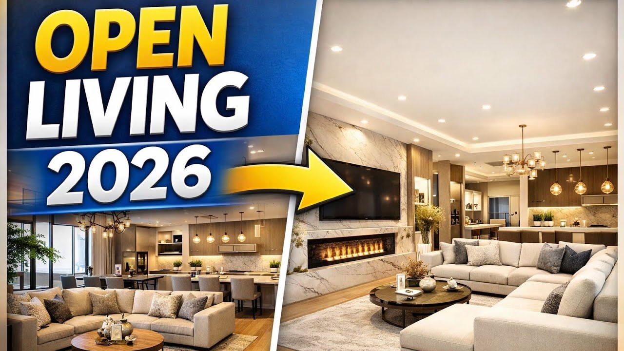 Open Living Room Design Ideas 2026 | Spacious & Elegant Home Interiors