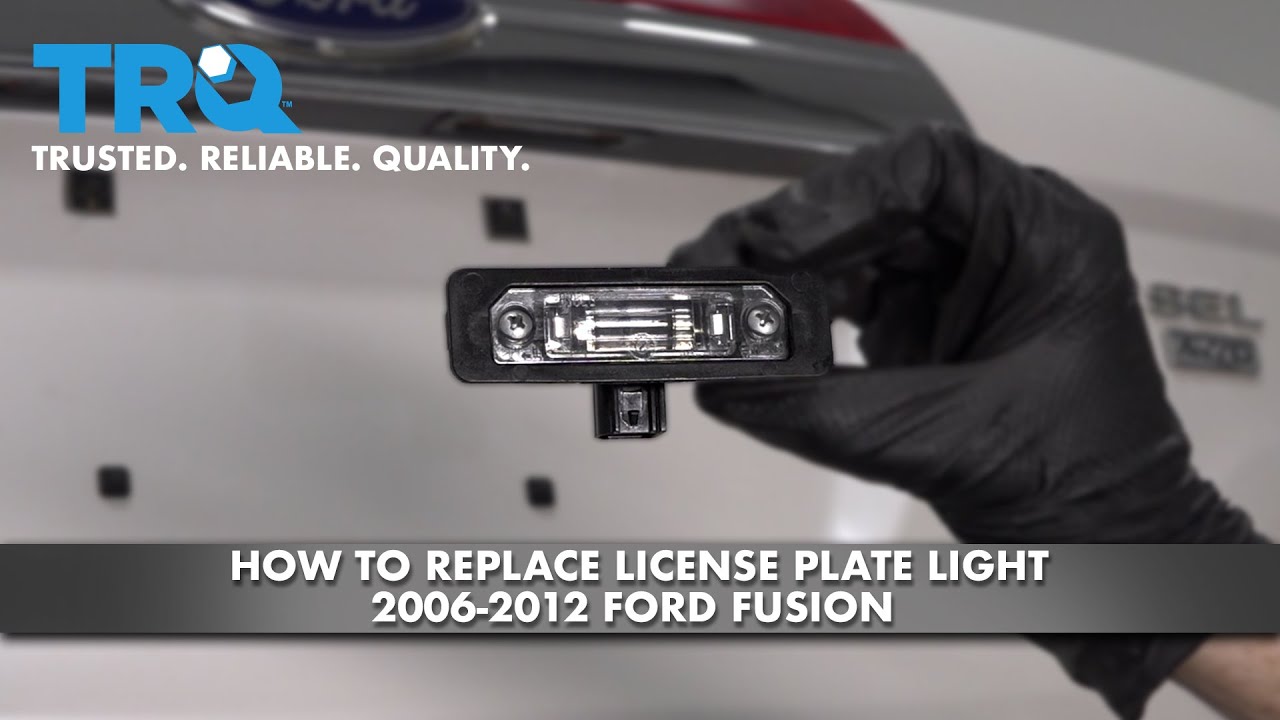 How To Replace License Plate Light 2006-2012 Ford Fusion