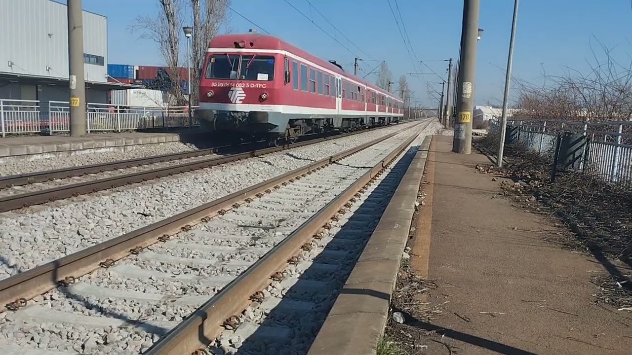 VT 614 al Transferoviar Calatori cu R-E 10091 (Bucuresti-Rosiori Nord) trece prin Parc Chiajna