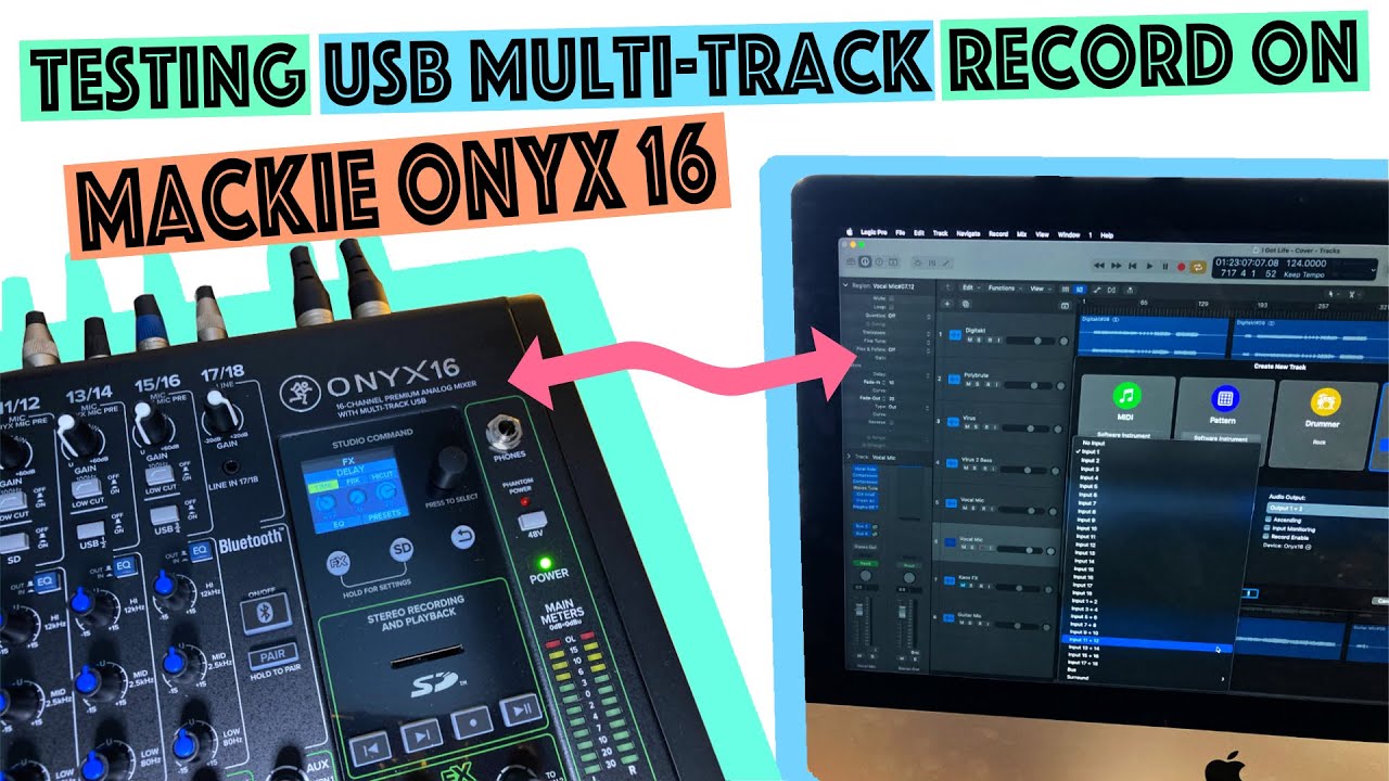 Testing USB Multi-track recording on Mackie Onyx 16 - Review (Part 2).