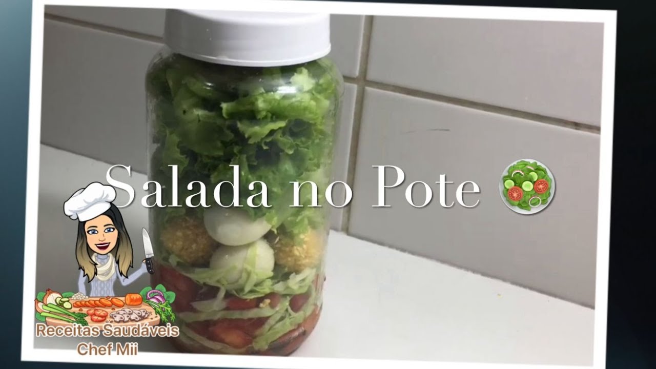 Salada no Pote 🥗 Fit, Deliciosa e Super Prática pra você levar onde quiser ou Vender
