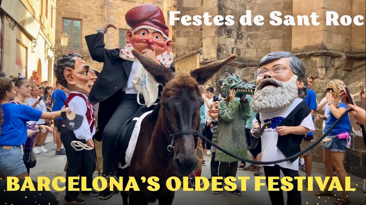 Festes de Sant Roc 2025 in Barcelona 🇪🇸 | Parade, Music & Traditions in the Gothic Quarter