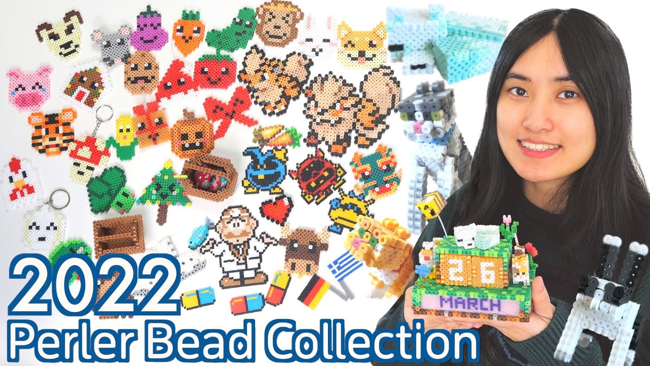 Все поделки из бисера Perler, которые я сделала в 2022 году | Моя коллекция