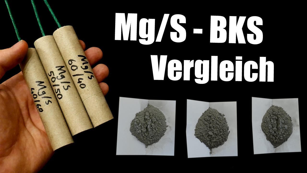 Mg/S BKS Vergleich verschiedene Mischungen mit Magnesium & Schwefel [HD]