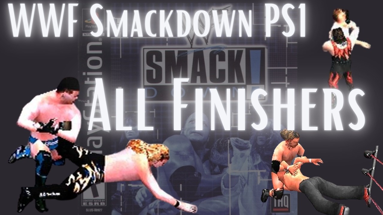 WWF (WWE) SmackDown PS1 - All Finishers/Finishing Moves!