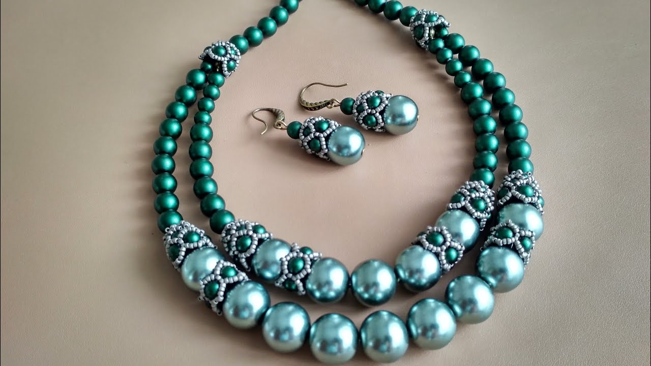 A set of jewelry. Украшения. МК шапочки для бусин