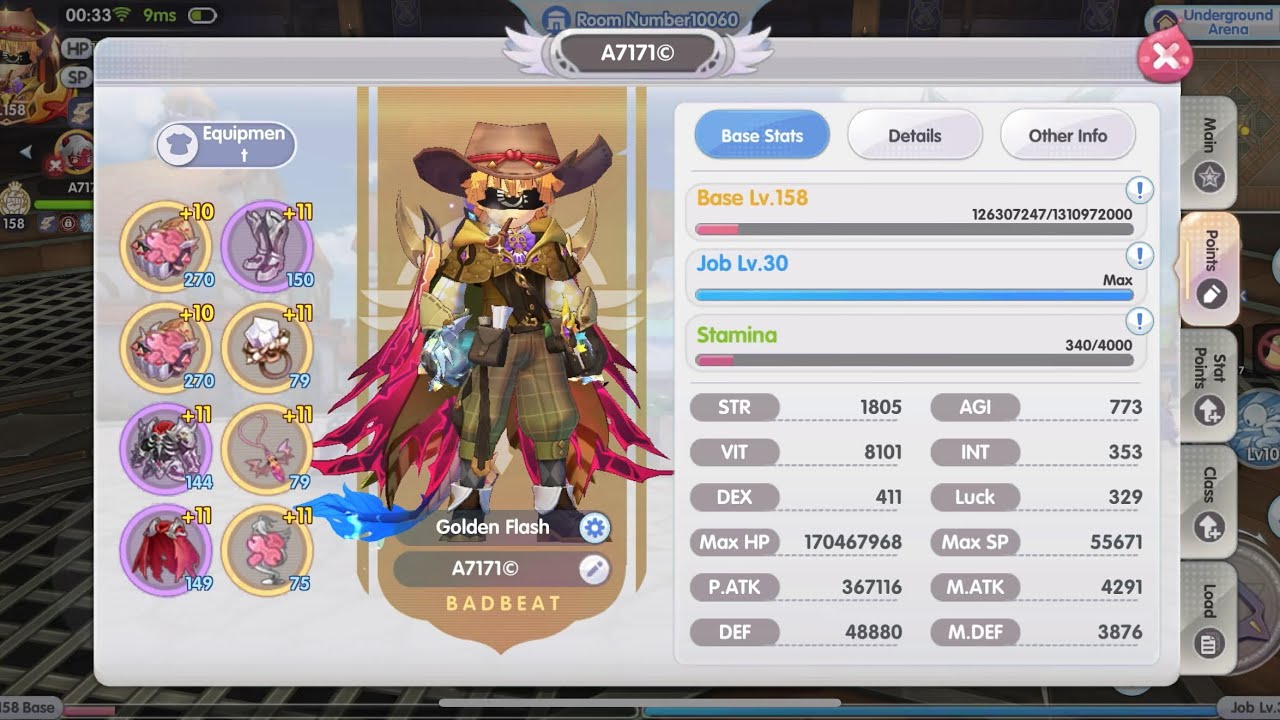 8k VIT Cap 10 Shura FO dmg test vs Cap 10 AB (400% PVP final pdmg red) before 3rd March patch
