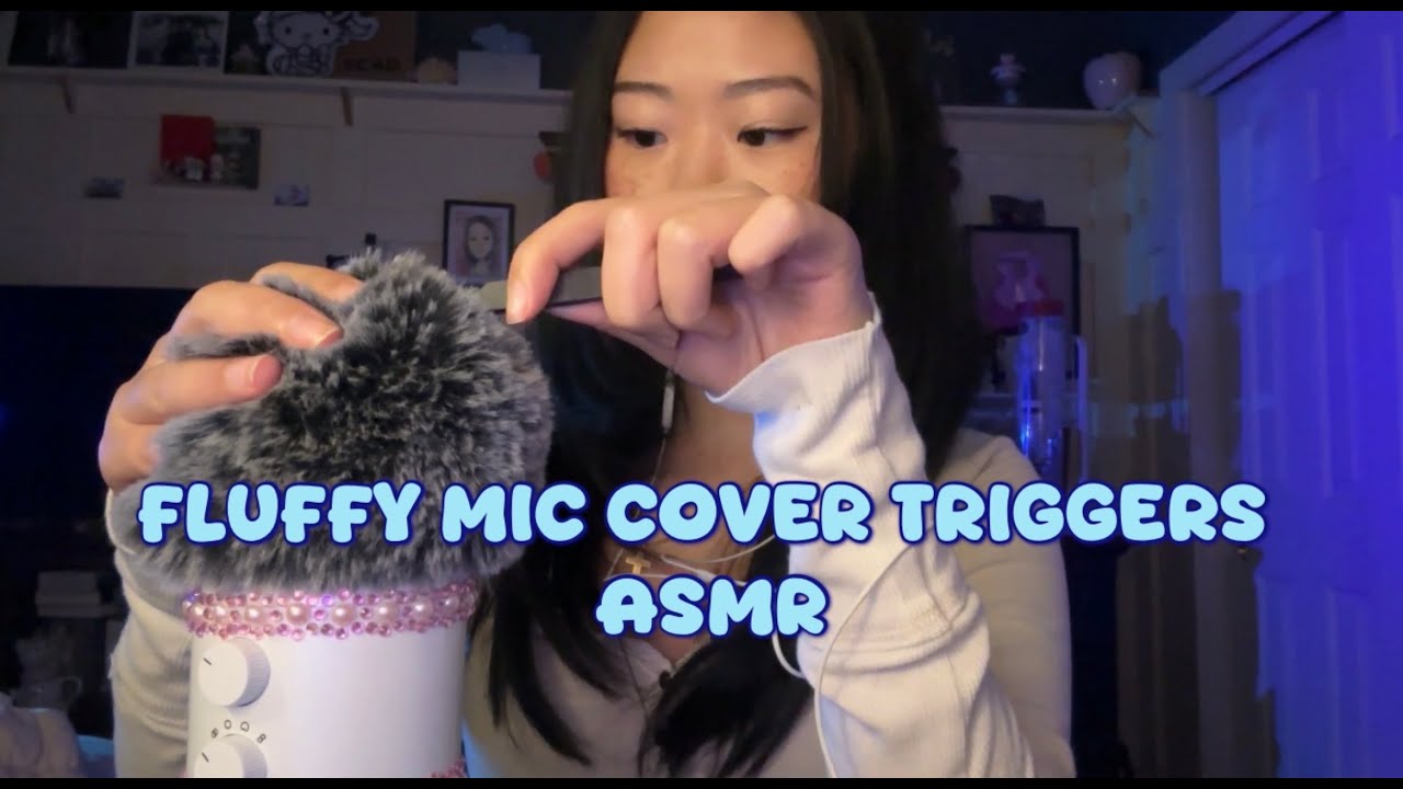 ASMR fluffy mic cover massaging triggers!