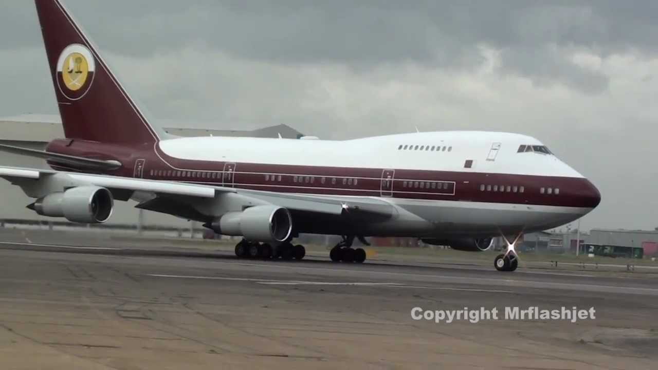 Qatar Amiri Flight 747-SP {VP-BAT} FULL FLIGHT ARRIVAL/DEPARTURE at London Heathrow