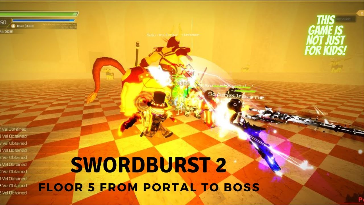 SwordBurst 2 - F5 Desolate Dunes - From Portal to Boss