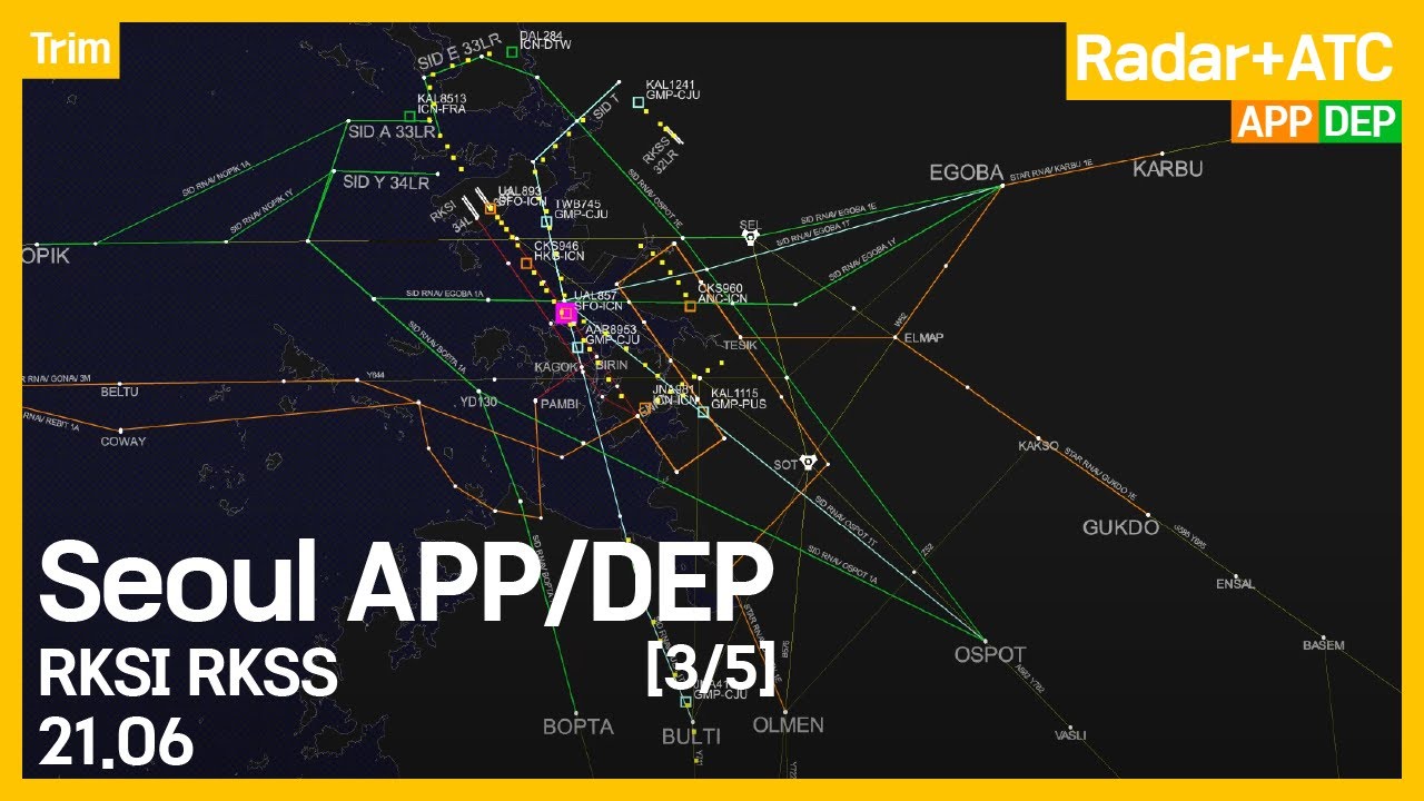Seoul Approach, Departure ATC [3/5] [ICN][GMP] 21.06