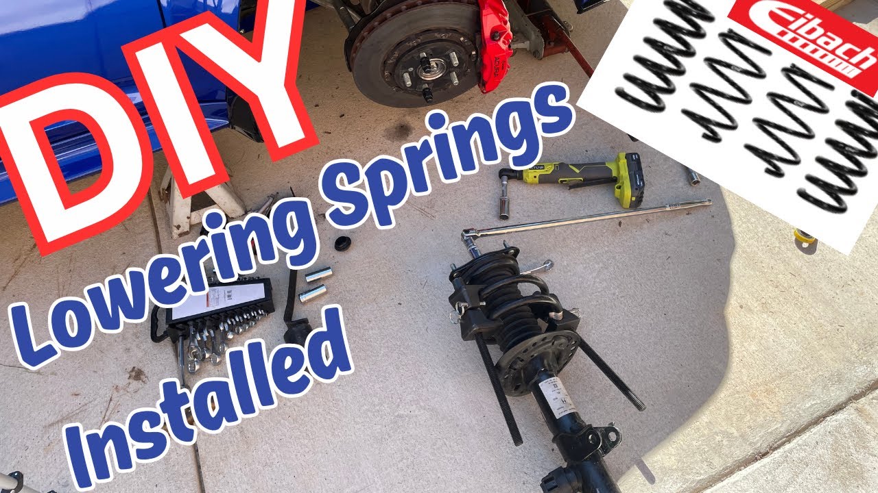 DIY Eibach Pro Kit springs installed on my Acura Integra Type-S.