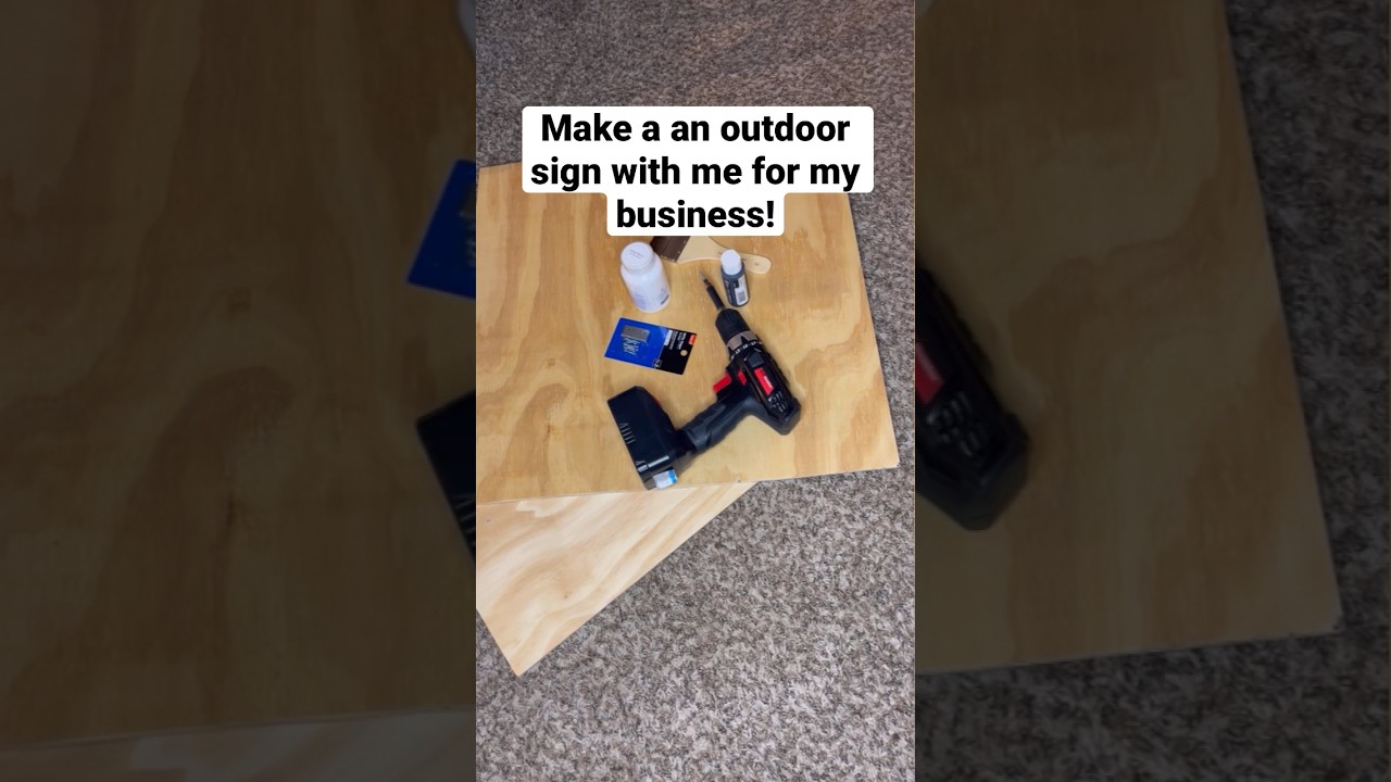 DIY Outdoor A-Frame Sign for Business