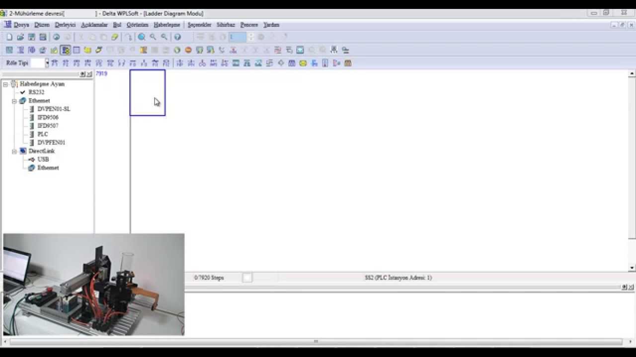 PLC mühürleme komutu ve devresi