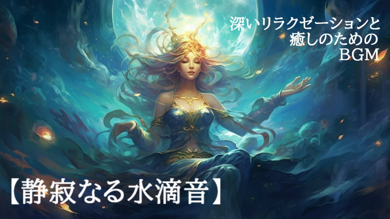 【静寂なる水滴音】深いリラクゼーションと癒しのためのBGM