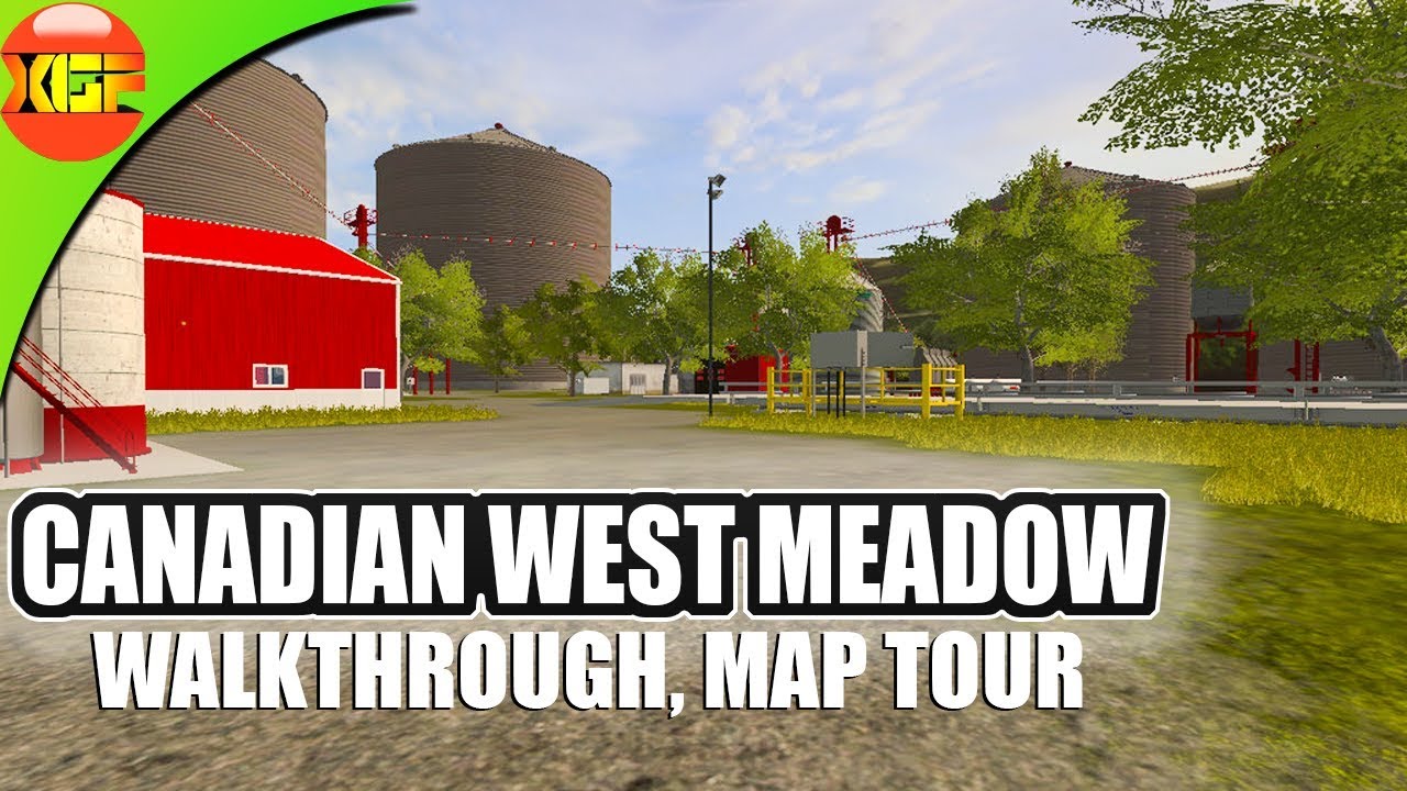 Canadian West Meadow fs17 first look, walkthrough, map tour, review! Farming simulator 17 fs 17