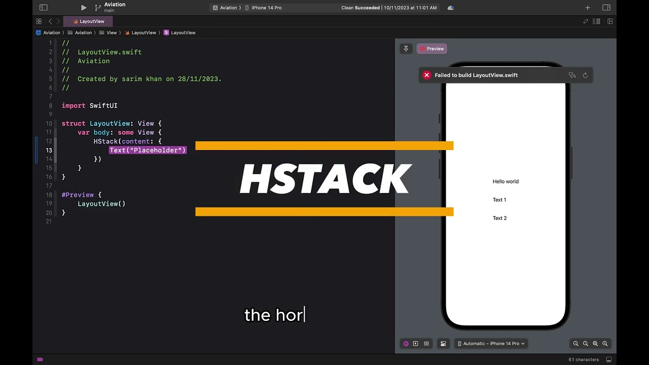 Mastering SwiftUI Layouts: A Deep Dive into HStack, VStack, and ZStack | SwiftUI Tutorial