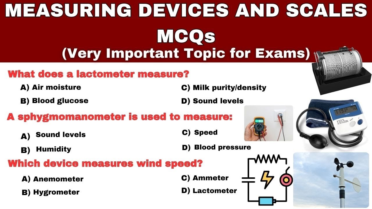 Top 20 General Science MCQs on Measuring Devices | Physics MCQ for All Competitive Exams