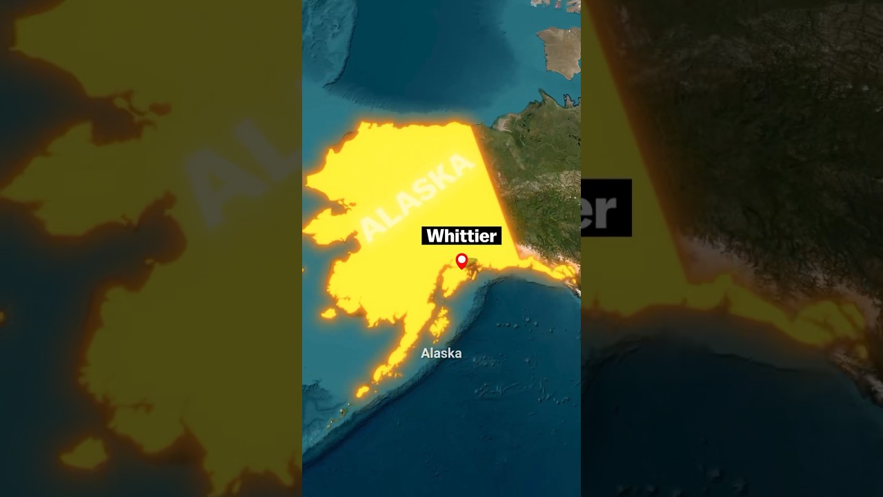 Town That Lives in One Building 🏢  Whittier ➡️ Alaska 🇺🇸