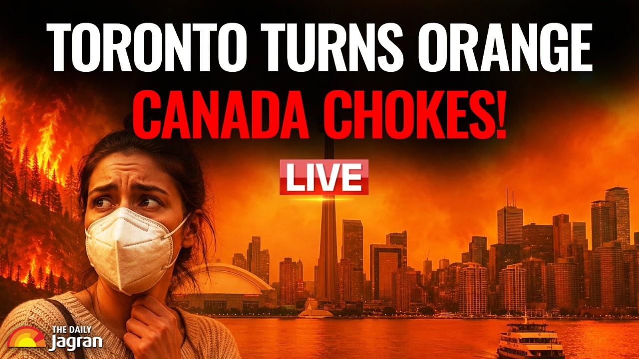 LIVE: Toronto Turns Orange, WILDFIRE SMOKE Chokes CANADA, Air Quality Plunges