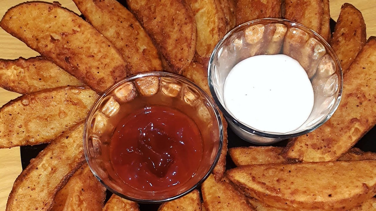 Papas en gajo ( fritas )