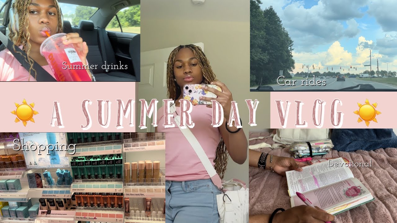 SPEND A SUMMER DAY WITH ME ☀️| a summer vlog, shopping, car rides, summer drinks and more