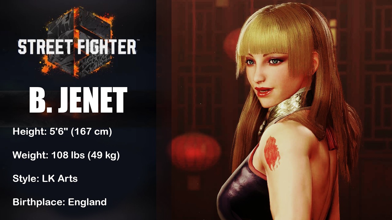 Street Fighter 6 - B. JENET [Avatar Creation]