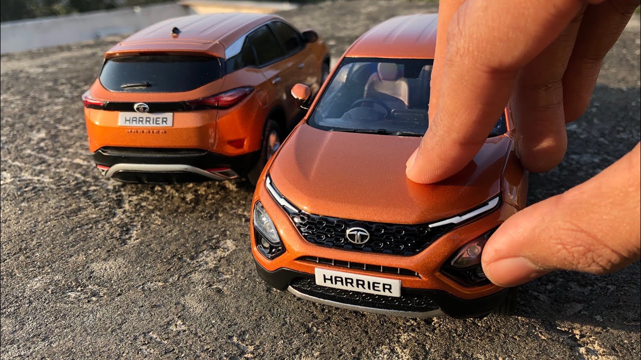 Распаковка литой машинки Mini Tata Harrier с салоном | Розыгрыш | Аксессуары от Tata Motors