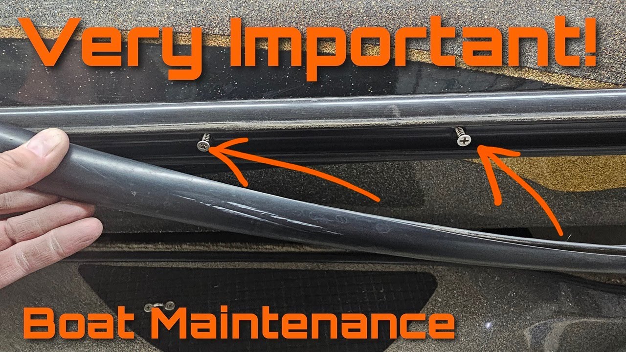 Bass Boat Rub Rail Maintenance - How To Keep The Screws From Backing Out