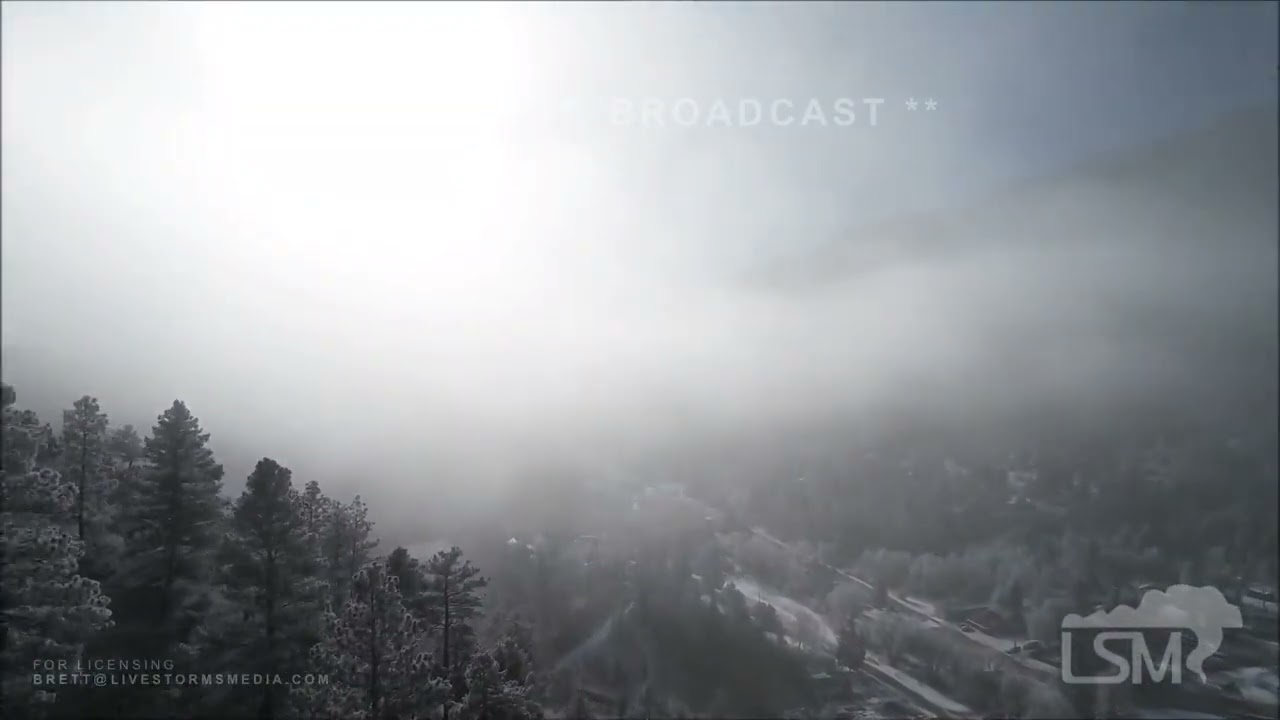 01-29-2023 Green Mountain Falls, CO - Epic Rime Ice Drone and Driving
