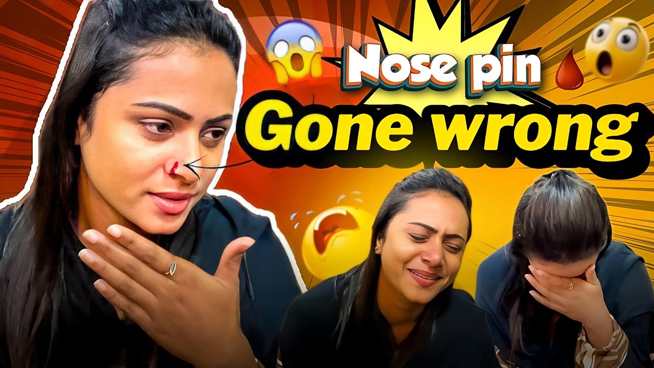 🩸🤬இனிமே இத பண்ண மாட்டேன்😭Nose Piercing Gone Wrong💔Blood வந்துருச்சு🩸😰| Mona Vlogs |