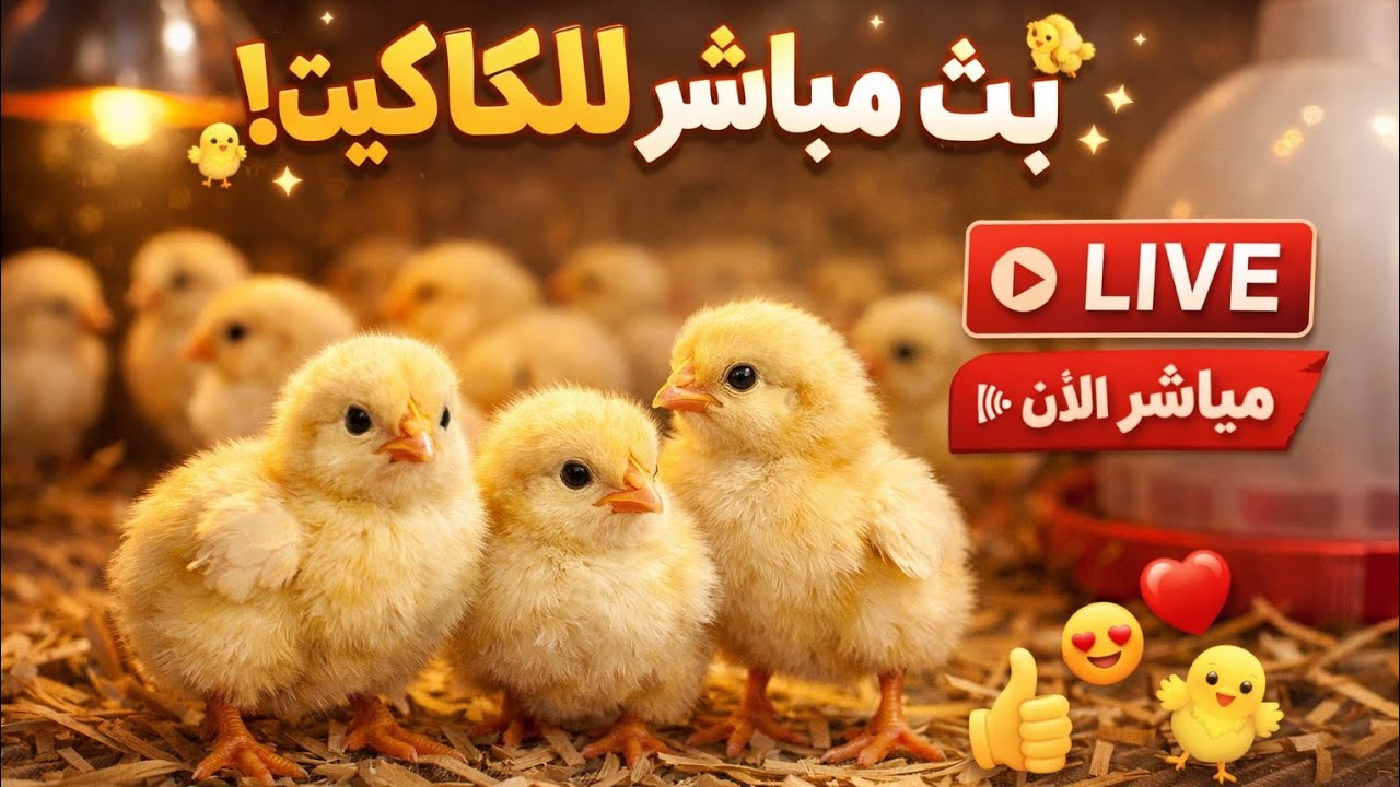 🔴 استمتع بمشاهدة الكتاكيت مباشرة الآن