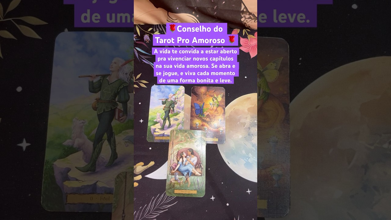 Conselho do Tarot Amor. 🥰 #tarotamor #tarotdodia