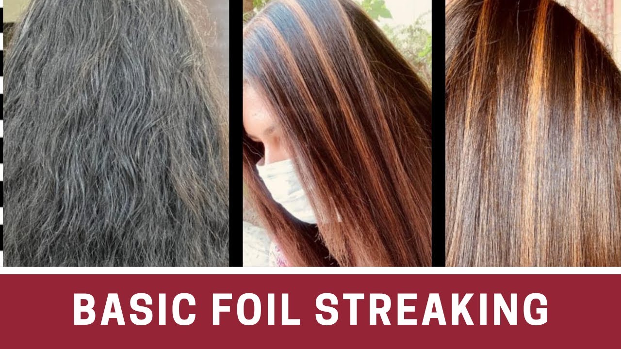 How to do foil streaking at home| Basic foil streaks| Foil streaking without cut down for beginners
