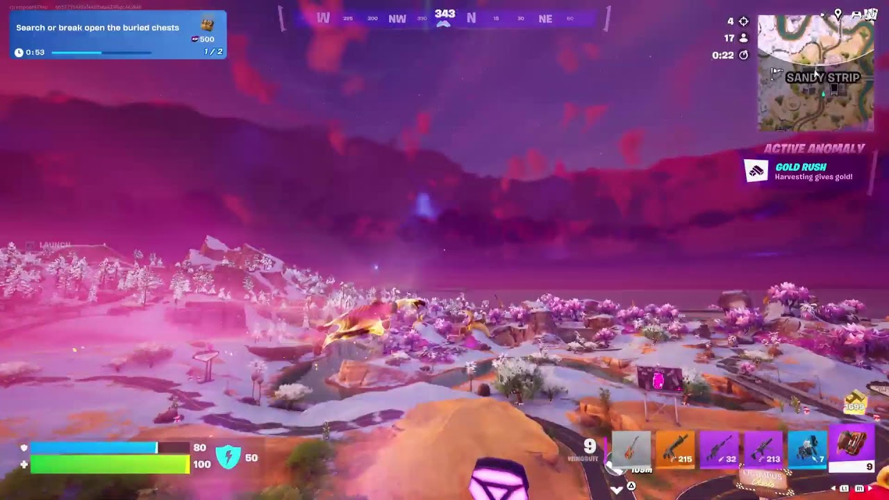 Playing Fortnite 