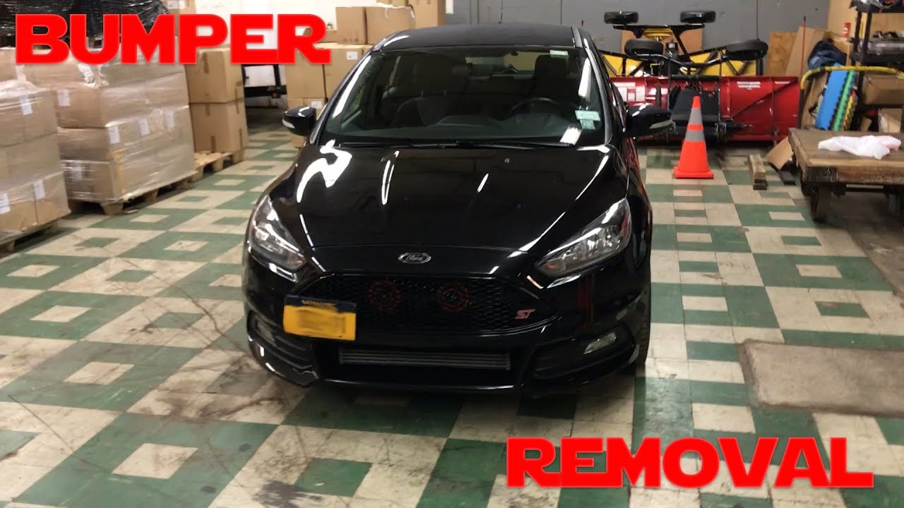 Как снять передний бампер на Focus ST 15+