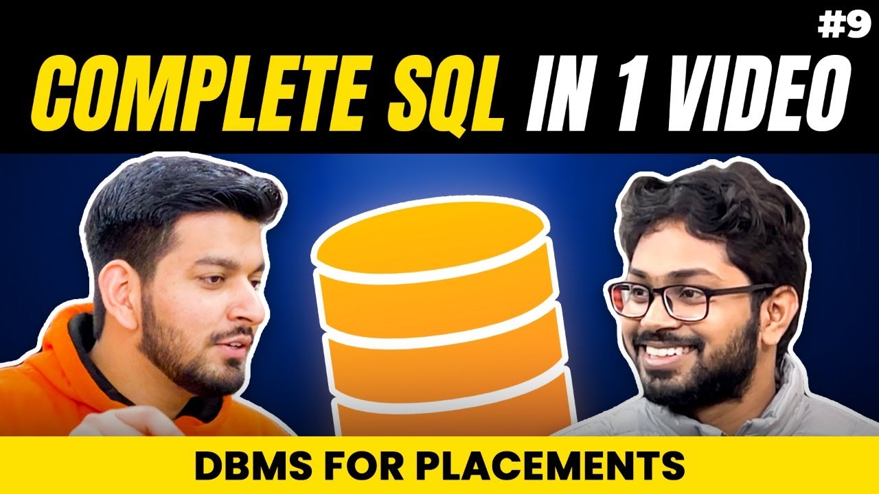 Lecture 9: Complete SQL in 1 VIDEO