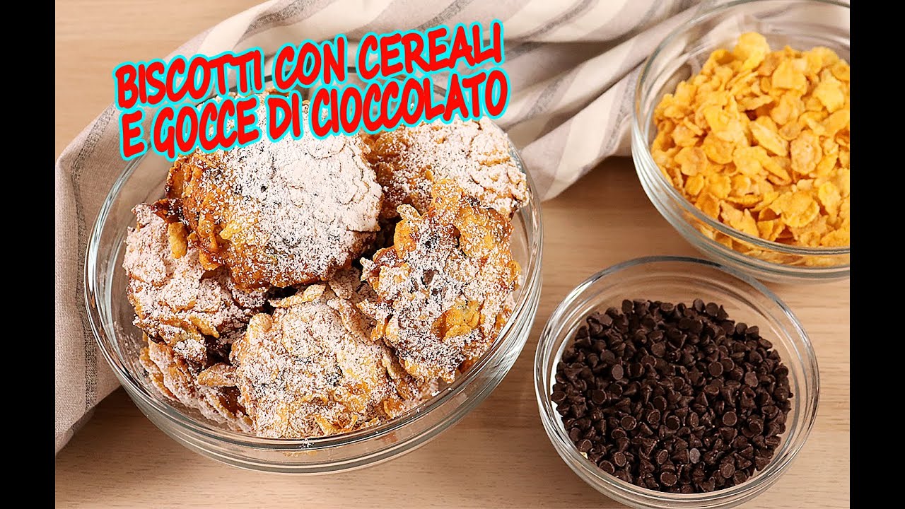 BISCOTTI CON CIOCCOLATO E CEREALI BUONISSIMI ricetta facile e veloce rose del deserto